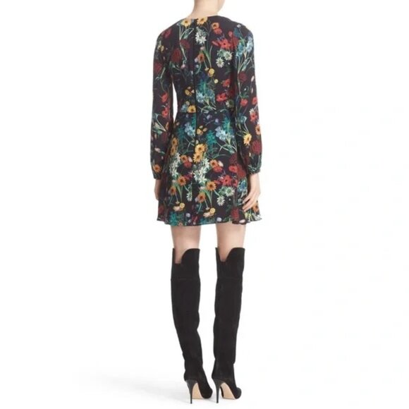 Alice + Olivia Floral Cary Mini Dress - Size 2 - Picture 4 of 7
